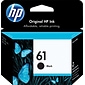 HP 61 Black Standard Yield Ink Cartridge (CH561WN#140), print up to 170 pages