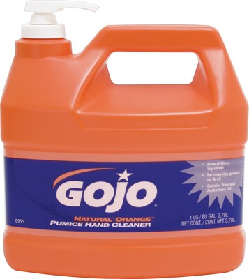 GOJO Natural Orange Liquid Hand Soap, Orange Citrus Scent, 128 oz. (0955-04)