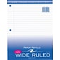 Roaring Spring Paper Products Wide Ruled Filler Paper, 8" x 10.5", 3-Hole Punched, 100 Sheets/Pack (20010)