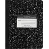 Roaring Spring® Composition Book,  9.75 x 7.5, Wide Ruled, 50 Sheets, Black Marble (77220)