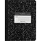 Roaring Spring® Marble Composition Book 7 1/2 x 9 3/4, Wide Ruling, 50 Sheets/Pad, Black
