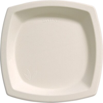 Solo Bare® Eco-Forward® Sugarcane Plates, Ivory, 125/Pack (6PSC-2050)
