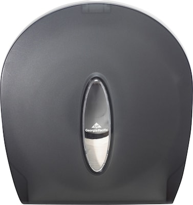 Georgia Pacific® Jumbo Jr. Toilet Paper Dispenser by GP PRO, Translucent Smoke (59009)