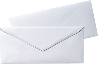 Quality Park #10 Business Envelope, 4 1/2" x 9 1/2", White, 50/Box (69016)
