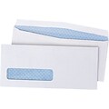Quality Park Flap-Stik V-Flap Security Tinted #10 Window Envelope, 4 1/2 x 9 1/2, White, 500/Box (