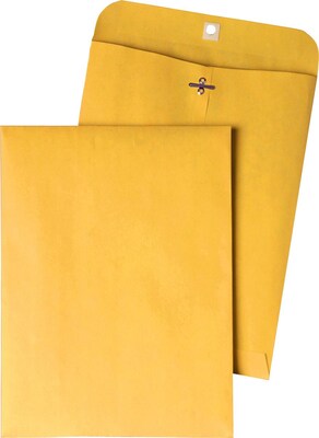 Quality Park Clasp Catalog Envelope, 9 1/2 x 12 1/2, Brown, 100/Box (37893)