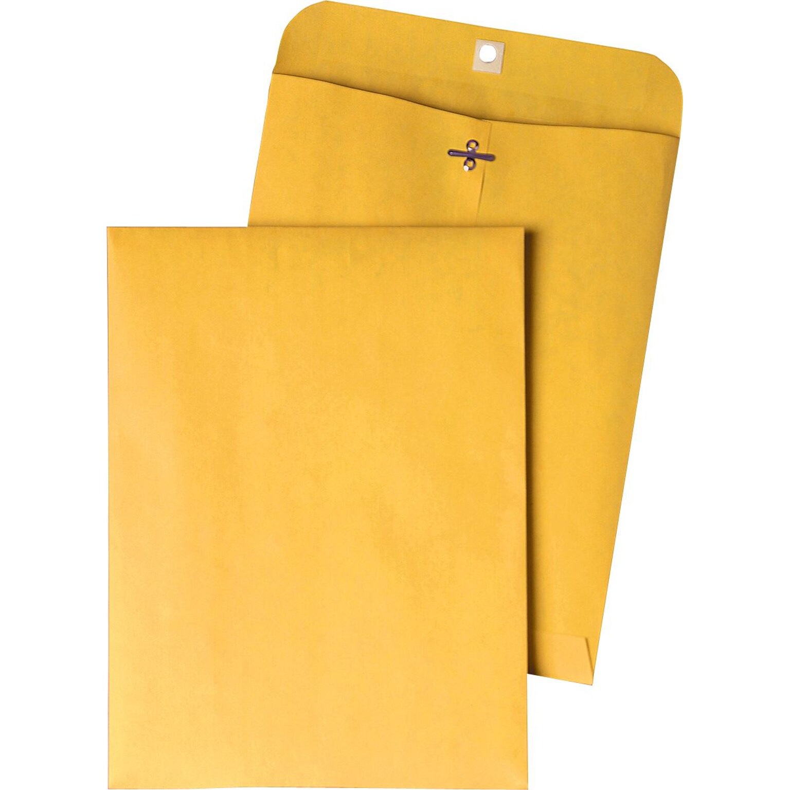 Quality Park Clasp Kraft Catalog Envelope, 9 1/2 x 12 1/2, Brown, 100/Box (37893)