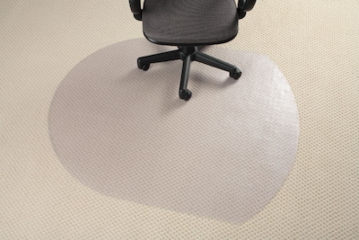 Deflect-O DuraMat Carpet Chair Mat, 48 x 56, Low-Pile, Clear (CM13091I)