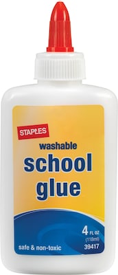 Staples School Glue, 4 oz., White, 48/Pack (39417)