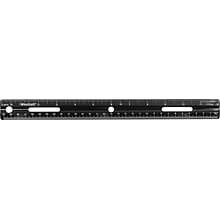 Westcott KleenEarth Recycled 12 Plastic Standard Ruler, Black (41015)