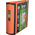 Staples® Better 3 3 Ring View Binder with D-Rings, Orange (16405)