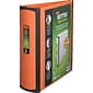 Better 2" 3 Ring View Binder with D-Rings, Orange (13469)