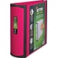 Staples® Better 3 3 Ring View Binder with D-Rings, Pink (22724)
