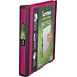 Staples® Better 1" 3 Ring View Binder with D-Rings, Pink (13568-CC)