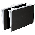 Pendaflex® Hanging Folders, 5 Tab Positions, Letter Size, Black, 15/Pack (16301)