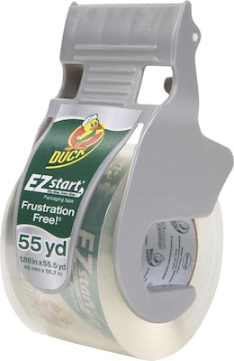 Duck E-Z Start Premium Packaging Tape with Dispenser, 1.88 x 55.5 yds., Clear (DUC1259457)