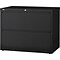 Quill Brand® Commercial 2 File Drawers Lateral File Cabinet, Locking, Black, Letter/Legal, 42.13W (
