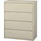 Quill Brand® Commercial 4 File Drawers Lateral File Cabinet, Locking, Putty/Beige, Letter/Legal, 42.13"W (20062D)