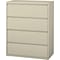 Quill Brand® Commercial 4 File Drawers Lateral File Cabinet, Locking, Putty/Beige, Letter/Legal, 42.
