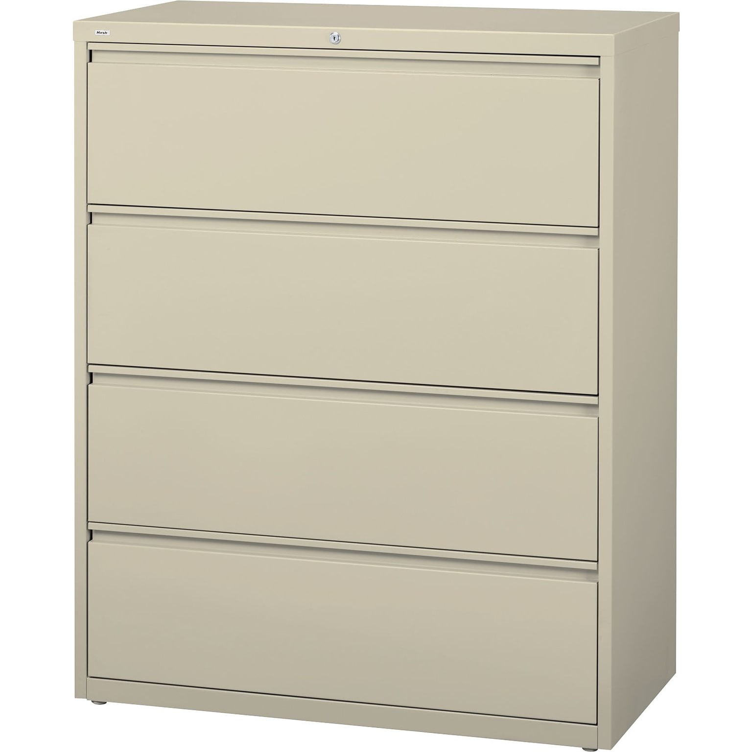 Quill Brand® Commercial 4 File Drawers Lateral File Cabinet, Locking, Putty/Beige, Letter/Legal, 42.13W (20062D)