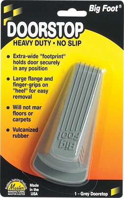 Master Big Foot Vulcanized Rubber Stop, Gray (00941)