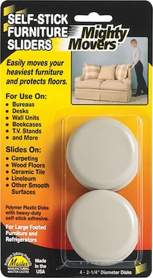 Mighty Mite Furniture Sliders, 4 Pack