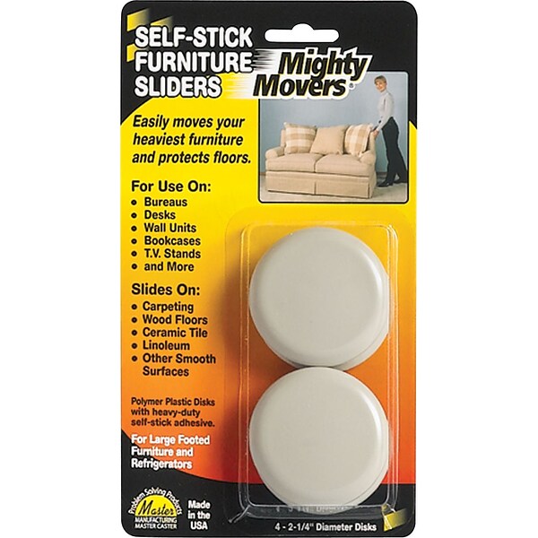 Mighty Mite Furniture Sliders, 4 Pack
