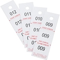 Safco® Three-Part Coat Room Checks, 500/Box