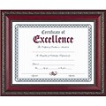 World Class Document Frame w/Certificate, Rosewood, 8-1/2x11