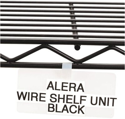 Panther Shelf Tags for Wire Rack, 3 1/2 x 1 1/2, White, 10/Pk