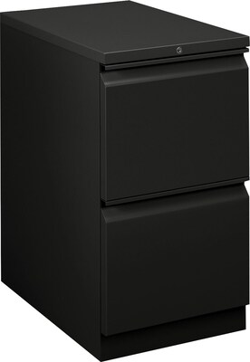 HON Flagship 2-Drawer Mobile Vertical File Cabinet, Letter Size, Lockable, 28H x 15W x 22.875D, B