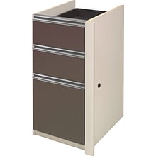 Bestar® Connexion Collection 3-Drawer Full Pedestal File Cabinet, Letter/Legal, Sandstone, 15W (936