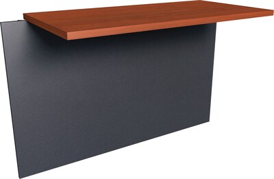 Bestar® Prestige+ Bordeaux Graphite Contemporary Collection; Bridge