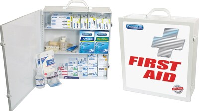 PhysiciansCare® 3 Shelf Industrial Steel First Aid Kit for 100 People (50000)
