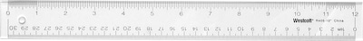 Westcott Shatterproof 6 Plastic Standard Ruler, Clear (45016))