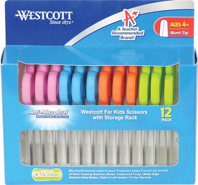 Westcott® Blunt Tip School Pack Kids Scissor With  Protection; 5(L)