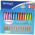 Westcott® Blunt Tip School Pack Kids Soft Handle Scissor With Anitmicrobial Protection; 5(L)