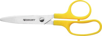 Westcott Kleencut 5 Stainless Steel Kids Scissors, Pointed Tip, Assorted Colors (42515)