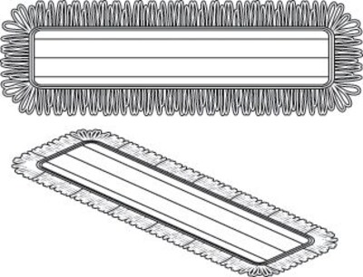 Rubbermaid® Microfiber Dust Mop PadsHYGEN 48 Dust Pad with Fringe, Green