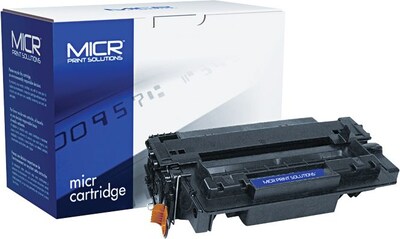 MICR Black Toner Cartridge Compatible with HP 55X (CE255X), High Yield