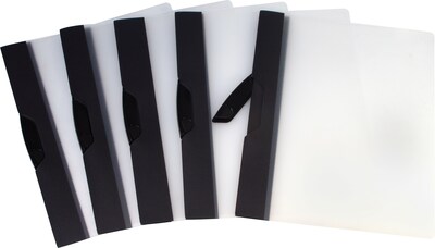 Storex Dura Tech Report Cover, Black, 5/Pack (51264U25C)