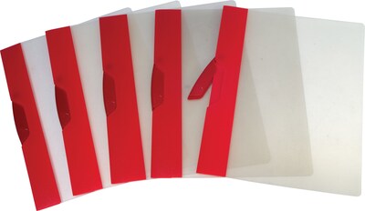 Storex Dura Tech Report Cover, Red, 5/Pack (51266U25C)