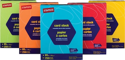 Brights Colored Card Stock, 8 1/2 x 11, Bright Blue, 250/Pack