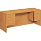 HON 10500 Series 60"W Kneespace Credenza Desk, Harvest (HON10565CC)