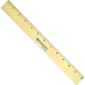 Westcott 12 Wooden Standard Ruler, Brown (05221)