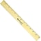 Westcott 12 Wooden Standard Ruler, Brown (05221)