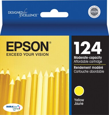 Epson T124 Yellow Standard Yield Ink Cartridge