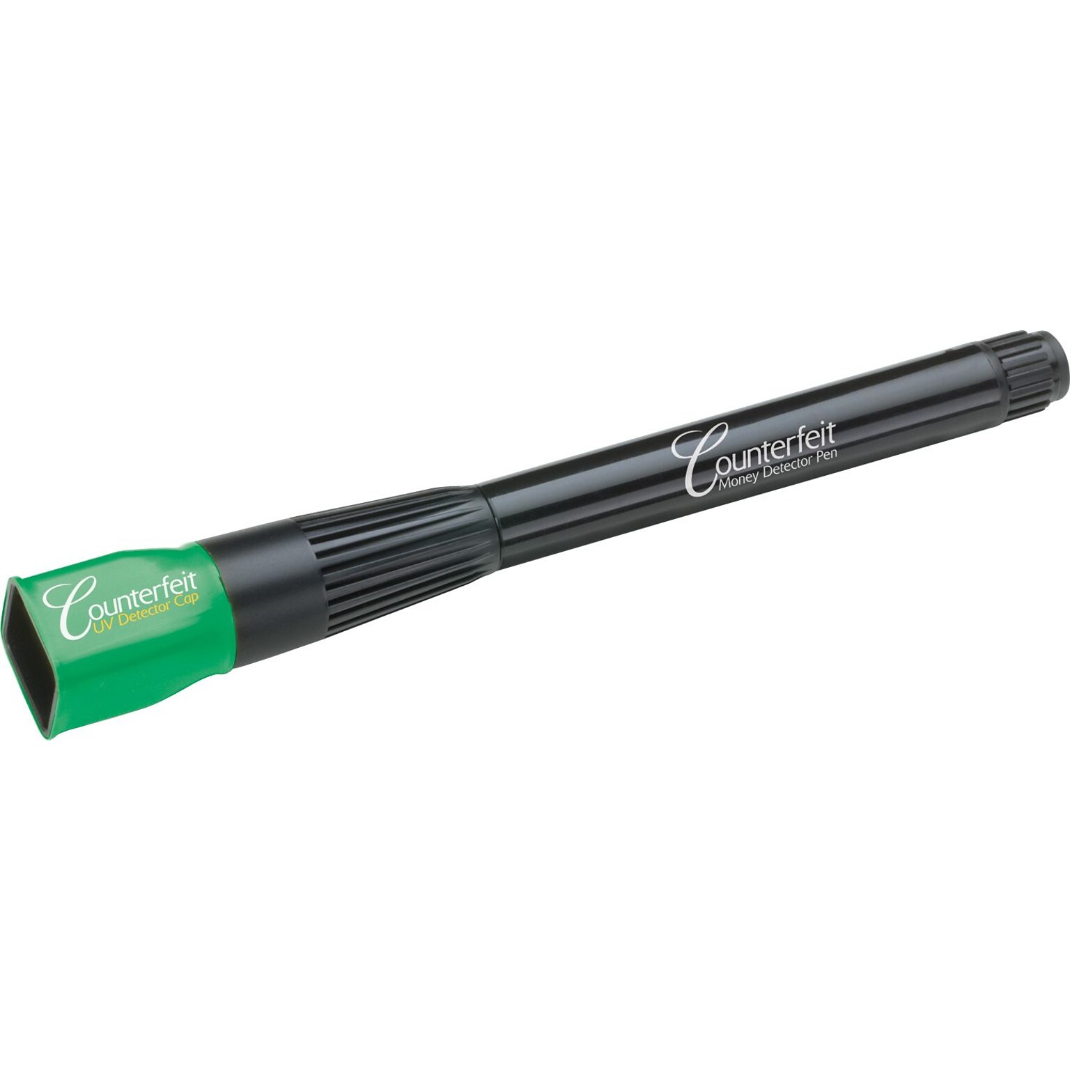 MMF Industries™ Dri Mark Counterfeit Detector Pen With UV Light Cap, Black/Green