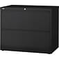 Quill Brand® Commercial 2 File Drawer Lateral File Cabinet, Assembled, Black, Letter/Legal, 30"W (20068D)