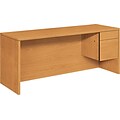 HON® 10500 Series Laminate Right-Pedestal Credenza, Harvest, 29 1/2H x 72W x 24D